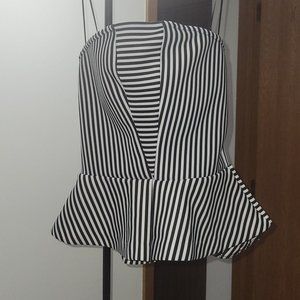 Striped Guess peplum top